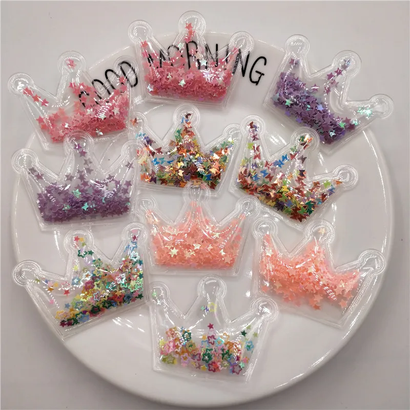 10pcs/lot 5.5x4cm Bling Bling sequin Crown padded applique for clothes and hair accessories
10pcs/lot 5.5x4cm Bling Bling sequin Crown padded applique for clothes and hair accessories