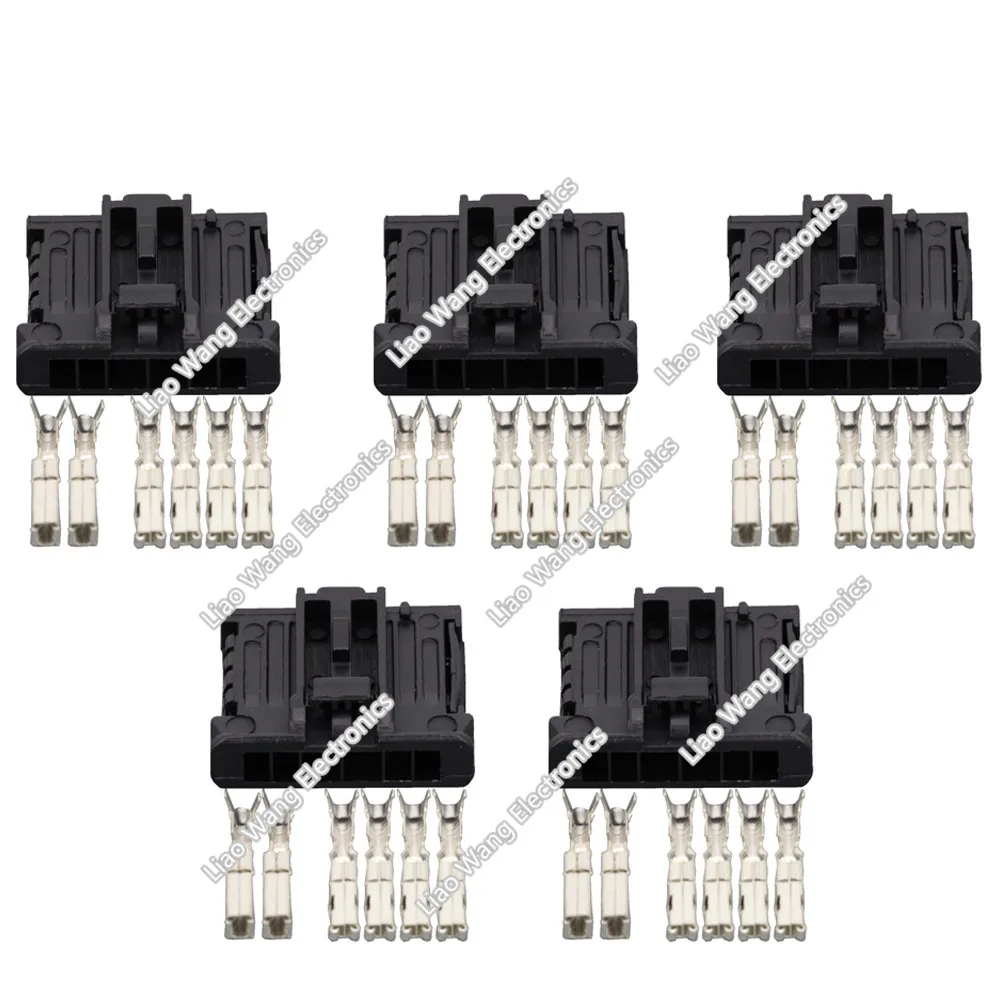 5 Sets 6 pin black rectangular connector with terminal DJ7061-1.5 2.8-21 6P Automotive Connectors
5 Sets 6 pin black rectangular connector with terminal DJ7061-1.5 2.8-21 6P Automotive Connectors