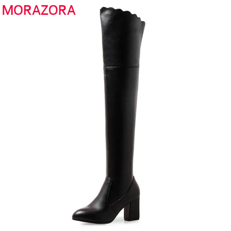 MORAZORA 2020 big size 33-43 thigh high over the knee boots women top quality pu autumn winter boots high heels shoes wholesale
MORAZORA 2020 big size 33-43 thigh high over the knee boots women top quality pu autumn winter boots high heels shoes wholesale