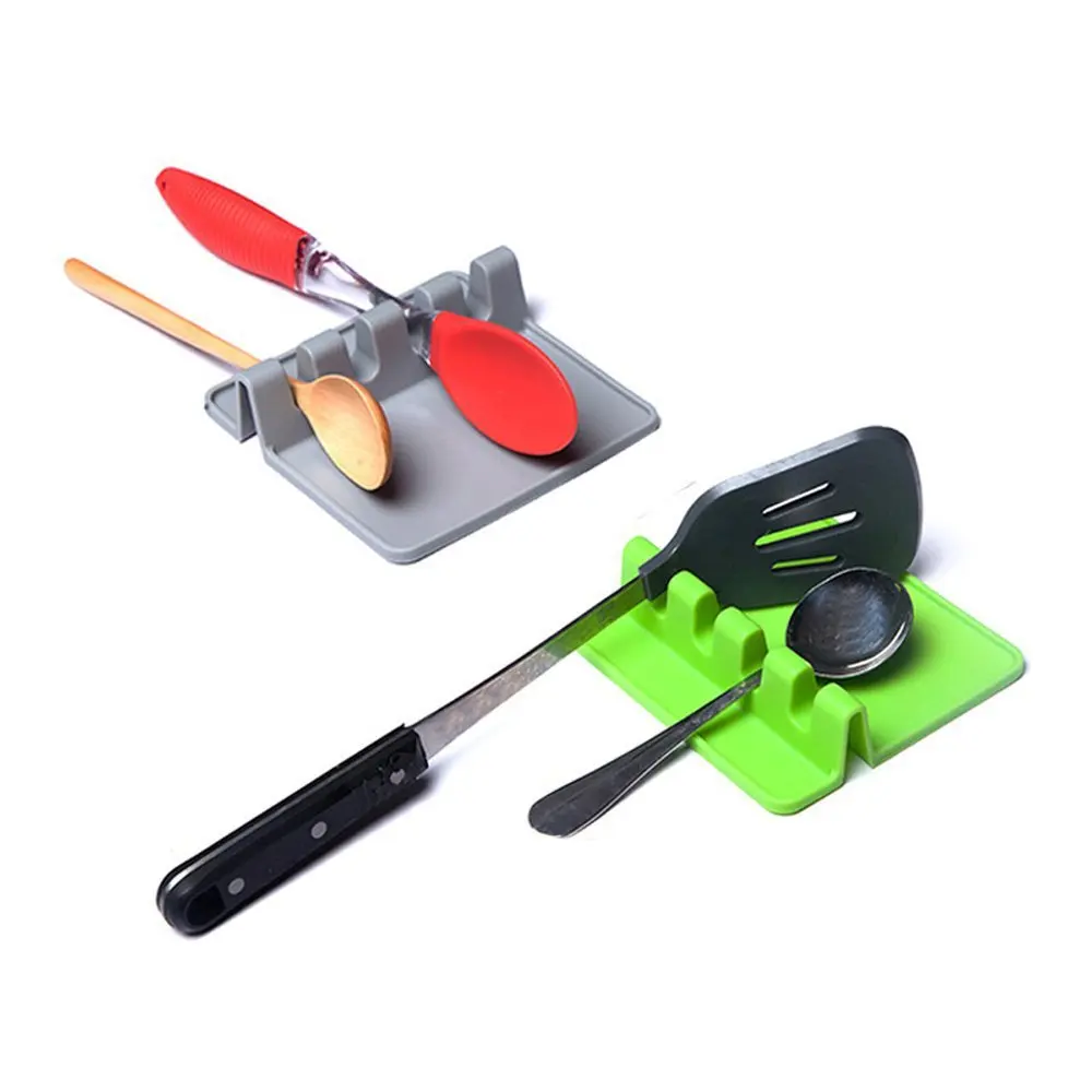 Silicone Spoon Insulation Mat Spatula Shovel Pad Spoon Rest Lid Holder Tableware Storage Rack
Silicone Spoon Insulation Mat Spatula Shovel Pad Spoon Rest Lid Holder Tableware Storage Rack