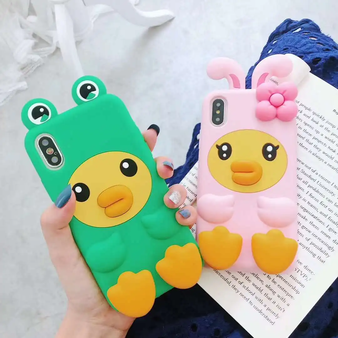 For iphone XS Max /XR 8 7 plus Cartoon 3D Rabbit Silicone Case for iphone X XS 6 6S 7 8plus Cute Duck shockproof soft kids cover
For iphone XS Max /XR 8 7 plus Cartoon 3D Rabbit Silicone Case for iphone X XS 6 6S 7 8plus Cute Duck shockproof soft kids cover