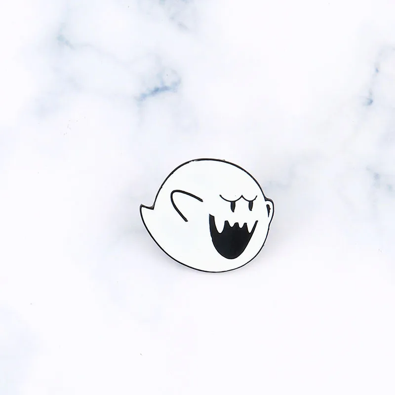 Boo Ghost Enamel Pin Super Mario Brooch Bag Clothes Lapel Pin Button Badge Cartoon Classic Video Game Jewelry Gift for Friends
Boo Ghost Enamel Pin Super Mario Brooch Bag Clothes Lapel Pin Button Badge Cartoon Classic Video Game Jewelry Gift for Friends