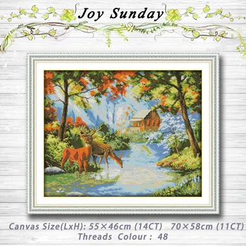 Deer tweet at the creek Patterns Counted Cross Stitch 11CT 14CT Cross Stitch Sets Handmade Embroidery for Needlework Home decor
Deer tweet at the creek Patterns Counted Cross Stitch 11CT 14CT Cross Stitch Sets Handmade Embroidery for Needlework Home decor