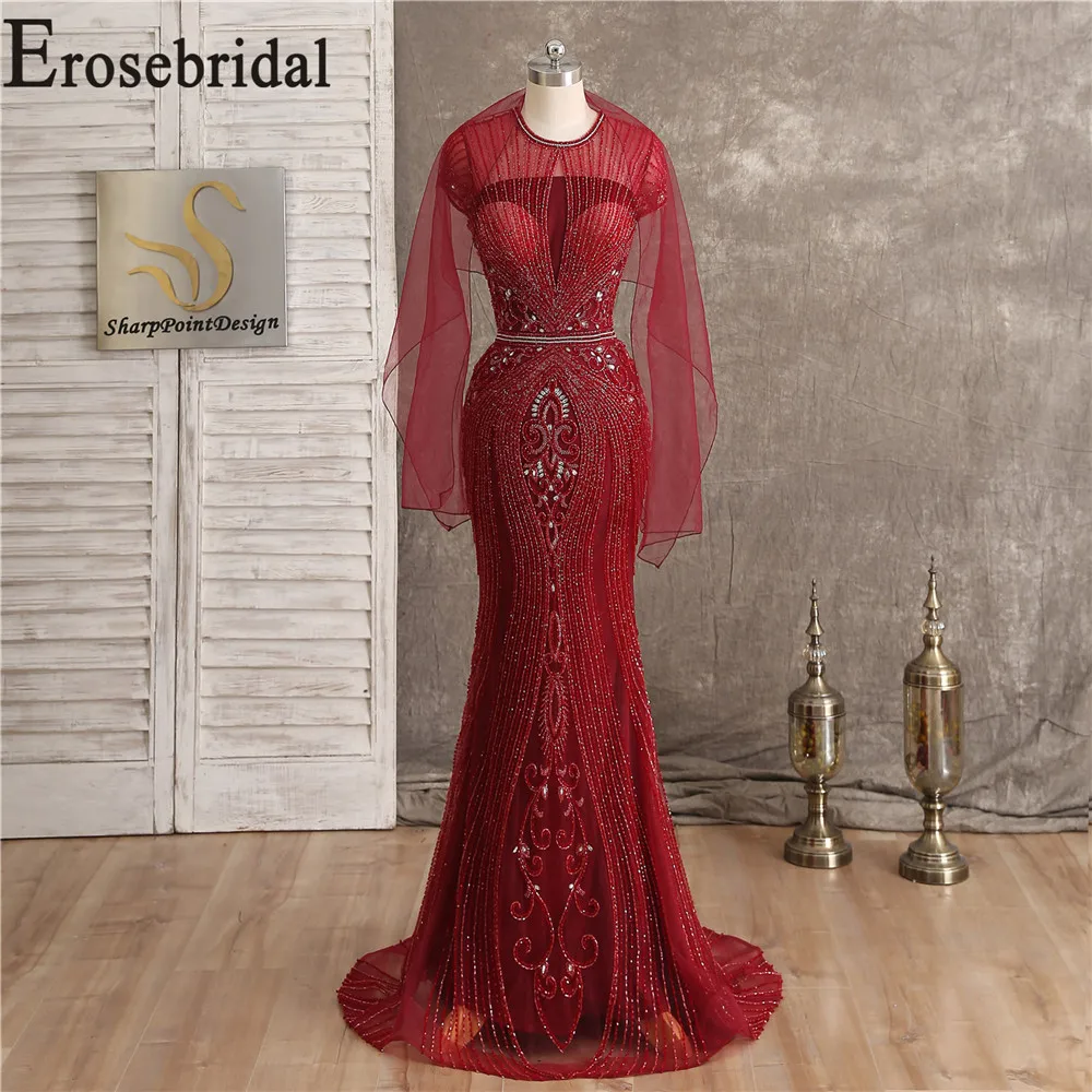 2019 Red Luxury Evening Dress Beaded Formal Dresses Evening Gown for Women Elegant O Neck See Through Bodice
2019 Red Luxury Evening Dress Beaded Formal Dresses Evening Gown for Women Elegant O Neck See Through Bodice