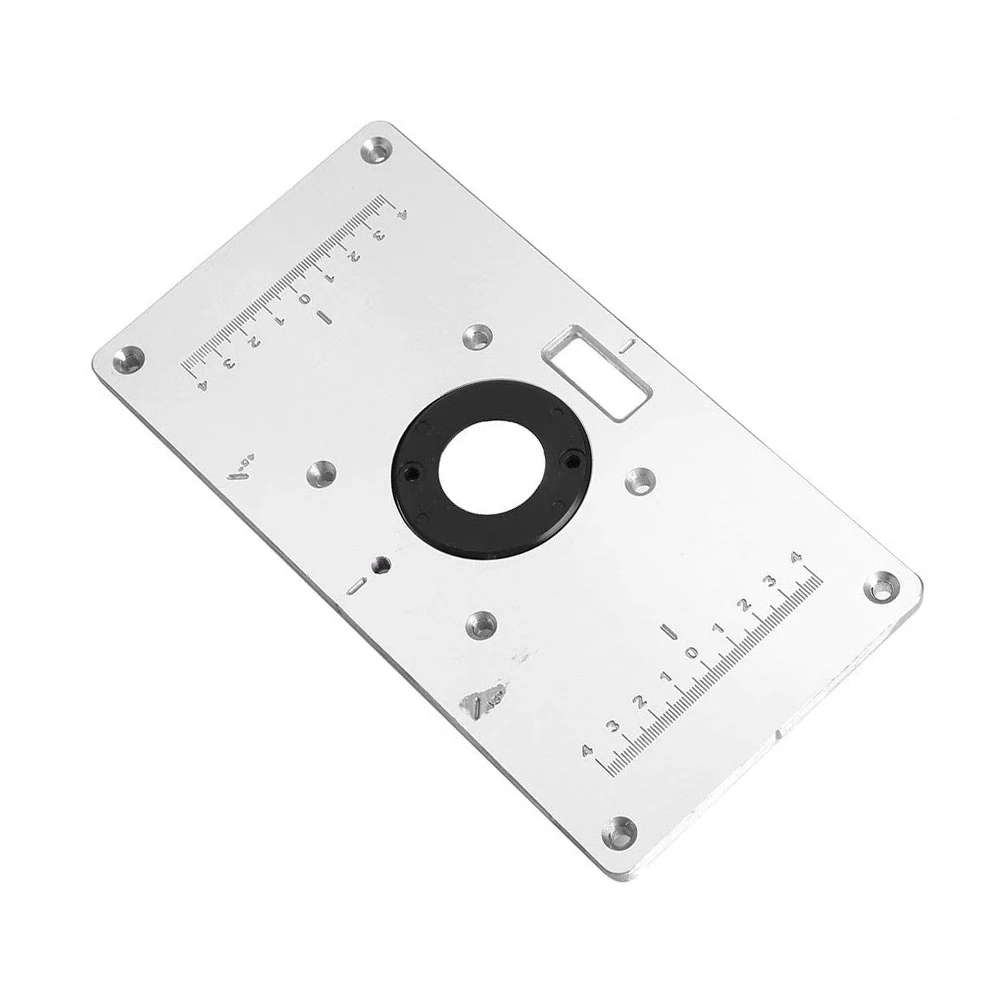 Aluminum Router Table Insert Plate with Rings and Screws for Woodworking Benches LKS99
Aluminum Router Table Insert Plate with Rings and Screws for Woodworking Benches LKS99