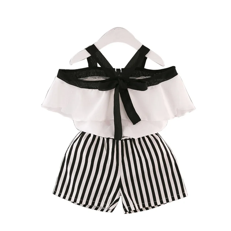 New Summer Girls Tempered Frill Chiffon Shirt Short Pants Set Lovely Princess Cotton Clothes Fashion Children's Outwear 18M01
New Summer Girls Tempered Frill Chiffon Shirt Short Pants Set Lovely Princess Cotton Clothes Fashion Children's Outwear 18M01