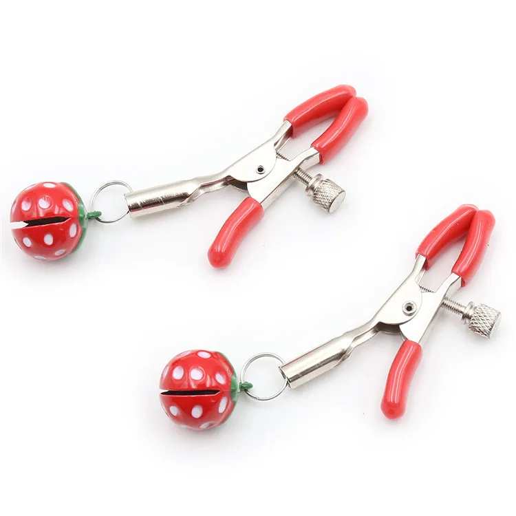 Stainless Steel Nipple Clamps Steel Sexy Breast Clip Shaking SM Breast Pussy Clitoris Clips & Silicone Penis Ring QQRJ01