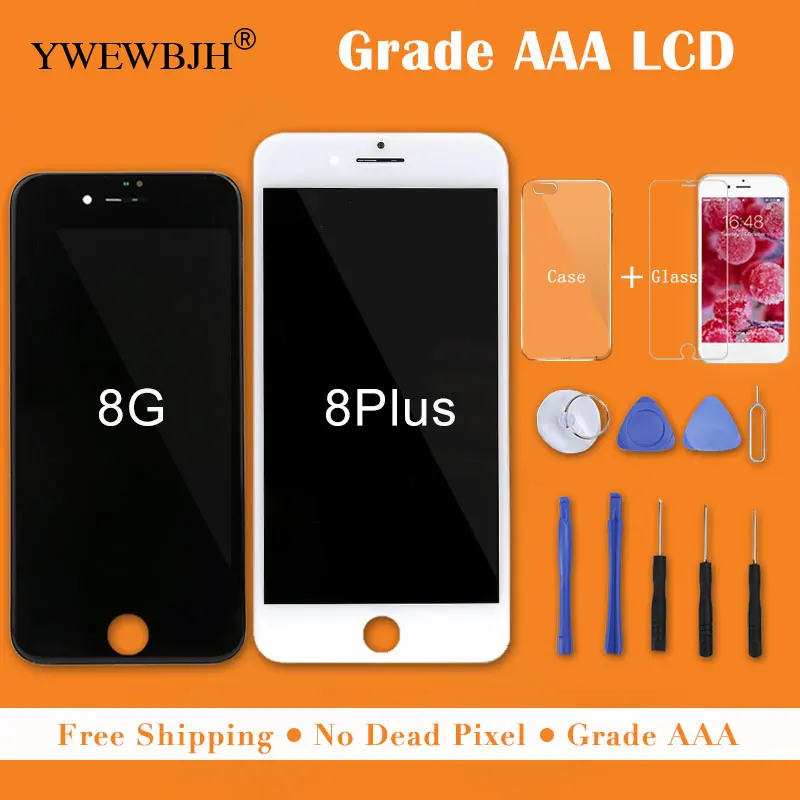 YWEWBJH 5PCS Grade AAA LCD For iPhone 8 LCD Display Touch Screen Digitizer Assembly Replacement Good 3D For iPhone 8Plus screen
YWEWBJH 5PCS Grade AAA LCD For iPhone 8 LCD Display Touch Screen Digitizer Assembly Replacement Good 3D For iPhone 8Plus screen