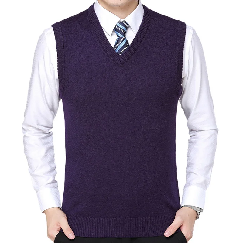 Oeak Fashion Men's Sweater Vest Men's Solid Color Wool Casual Pullover Knit V-Neck Sweater 2019 New
Oeak Fashion Men's Sweater Vest Men's Solid Color Wool Casual Pullover Knit V-Neck Sweater 2019 New