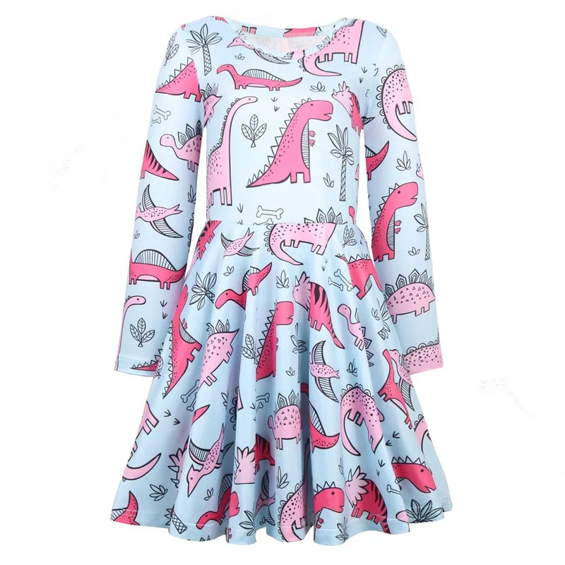 Cute Kids Girls Cartoon Dragons Print Ruffles Dress Ins Hot Sell Candy Pink Blue White Color Spring Autumn Party Dresses
Cute Kids Girls Cartoon Dragons Print Ruffles Dress Ins Hot Sell Candy Pink Blue White Color Spring Autumn Party Dresses
