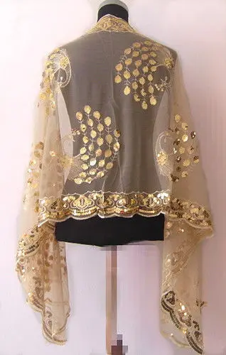 Yellow New Hot Chinese lady girl Women's Beaded silk Sequin Shawl/Scarf Wraps Peacock flower free shipping
Yellow New Hot Chinese lady girl Women's Beaded silk Sequin Shawl/Scarf Wraps Peacock flower free shipping