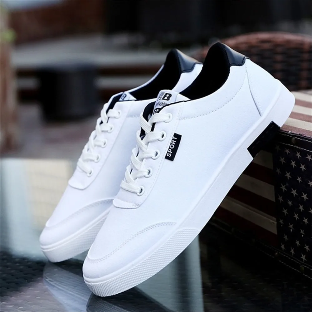 Mens Vulcanize Shoes 2019 New Fashion Comfortable Breathable Canvas Shoes Lace-Up Flat Loafers Shoes Spring Summer Shoes 39-44
Mens Vulcanize Shoes 2019 New Fashion Comfortable Breathable Canvas Shoes Lace-Up Flat Loafers Shoes Spring Summer Shoes 39-44
