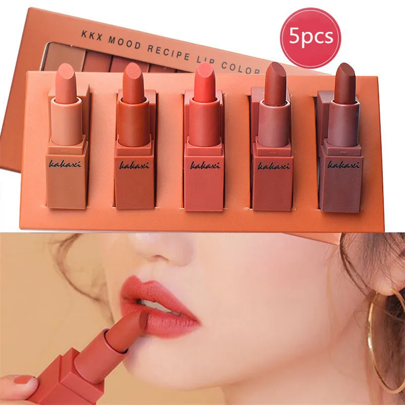 5 Pcs/Set Lipstick Set Pumpkin Color Dark/Red Color Women Matte Mini Lip Gloss Kit Waterproof Cosmetic Makeup Lip Gloss
5 Pcs/Set Lipstick Set Pumpkin Color Dark/Red Color Women Matte Mini Lip Gloss Kit Waterproof Cosmetic Makeup Lip Gloss