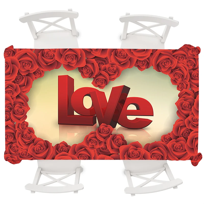 Red Rose Round Tablecloth Wedding Table Cloth Rectangular Waterproof Tablecloth Boho Flower 3D LOVE Oilproof Table Cover 145*145
Red Rose Round Tablecloth Wedding Table Cloth Rectangular Waterproof Tablecloth Boho Flower 3D LOVE Oilproof Table Cover 145*145