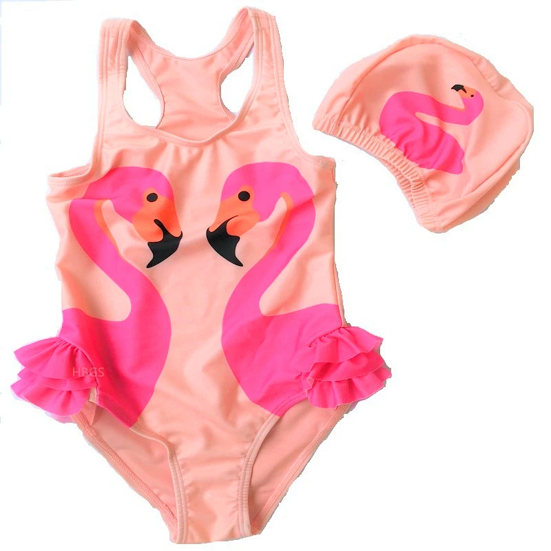 Cute Swan & Flamingo Swimsuit with Swimming Cap baby girls one-piece swimwear Bathing Suit For Children
Cute Swan & Flamingo Swimsuit with Swimming Cap baby girls one-piece swimwear Bathing Suit For Children