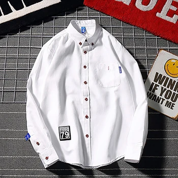 Japanese White Soild Color Casual Shirt Men Long Sleeve Vintage Regular Fashion Cotton Loose Couple Shirt Men Streetwear Shirts
Japanese White Soild Color Casual Shirt Men Long Sleeve Vintage Regular Fashion Cotton Loose Couple Shirt Men Streetwear Shirts