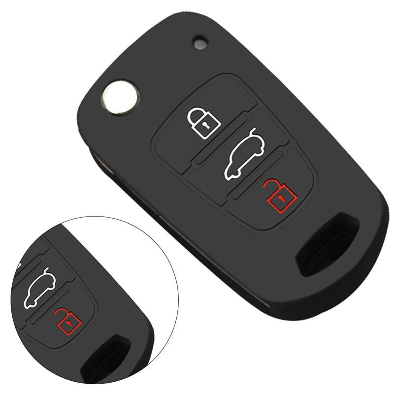 Silicone Key Cover For Kia RIO K2 K5 Sportage Sorento fit Hyundai i20 i30 i35 iX20 iX35 Solaris Verna Folding Key Case
Silicone Key Cover For Kia RIO K2 K5 Sportage Sorento fit Hyundai i20 i30 i35 iX20 iX35 Solaris Verna Folding Key Case