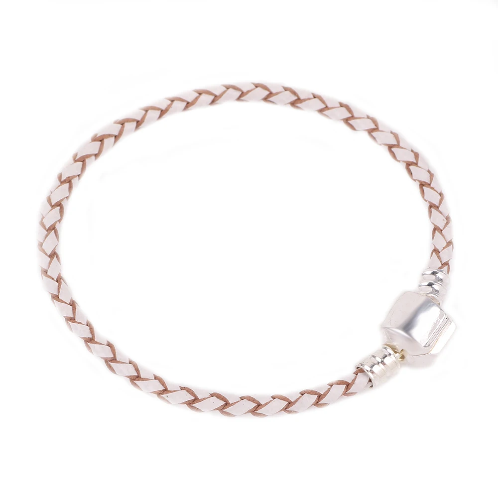 Couqcy Genuine Long Double Pink Black Braided Leather Original Chain Fit Women Bracelets with Silver Color Snake Clasp
Couqcy Genuine Long Double Pink Black Braided Leather Original Chain Fit Women Bracelets with Silver Color Snake Clasp