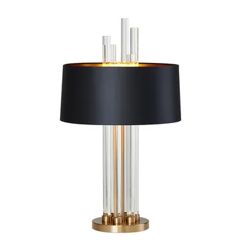 Modern Luxury Table Lamps Crystal Fabric Lampshade Table Lamp For Living Room Bedroom Bedside Home Lighting Fixture Art Black
Modern Luxury Table Lamps Crystal Fabric Lampshade Table Lamp For Living Room Bedroom Bedside Home Lighting Fixture Art Black