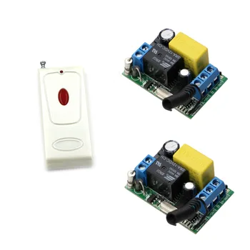 Universal AC 220V 10A Relay 1CH Wireless Remote Control Switch Receiver Module and RF Remote Controller 315Mhz 433Mhz Can Choose
Universal AC 220V 10A Relay 1CH Wireless Remote Control Switch Receiver Module and RF Remote Controller 315Mhz 433Mhz Can Choose