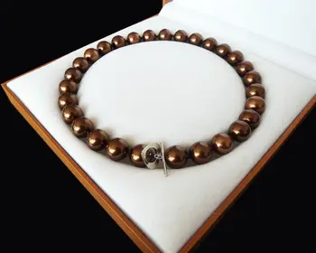 Women Gift word Love Miss charm Jew810 Hot selling natural AAA+ 12mm chocolate color shell pearl fashion necklace women wedding
Women Gift word Love Miss charm Jew810 Hot selling natural AAA+ 12mm chocolate color shell pearl fashion necklace women wedding