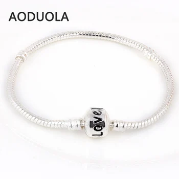 Love Chamilia Bracelets Silver Snake Chain Chamilia Aoduola Charm Bracelet European Murano Beads DIY Troll Czech Glass Bead
Love Chamilia Bracelets Silver Snake Chain Chamilia Aoduola Charm Bracelet European Murano Beads DIY Troll Czech Glass Bead