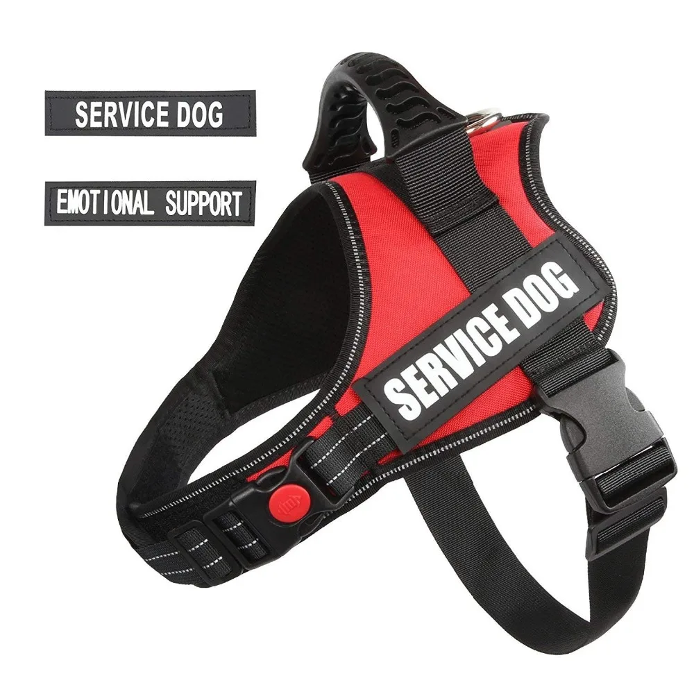 PET-K9 Service Dog Vest Harness, Adjustable No Pull Dog Training Harness with Comfortable Padded / Reflective Patches and Handle
PET-K9 Service Dog Vest Harness, Adjustable No Pull Dog Training Harness with Comfortable Padded / Reflective Patches and Handle