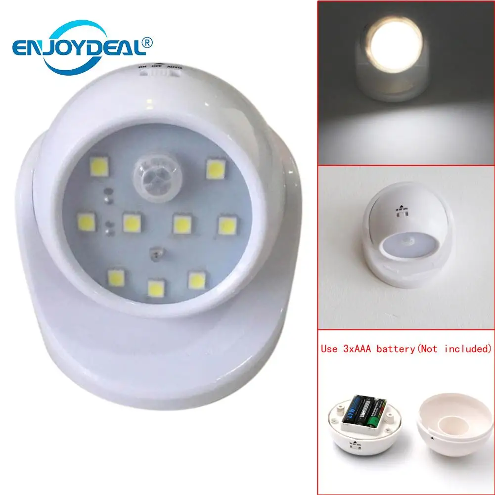 9 Led PIR Motion Sensor Light LED Night Light Smart Human Body Induction Nightlight for Reading Light/Aisle/Stairs
9 Led PIR Motion Sensor Light LED Night Light Smart Human Body Induction Nightlight for Reading Light/Aisle/Stairs