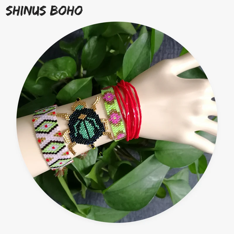 SHINUSBOHO 4Pcs/set armband Beetle Bracelets for Women Men Multi-layer Jewelry Fashion Miyuki Products pulsera mujer
SHINUSBOHO 4Pcs/set armband Beetle Bracelets for Women Men Multi-layer Jewelry Fashion Miyuki Products pulsera mujer