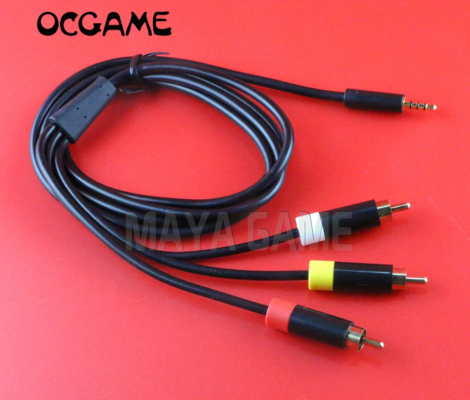 

OCGAME Worldwide 1.5M Audio video AV Cable for XBOX360 E xbox360e version Game Black 10pcs/lot