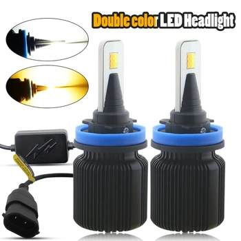H4 H7 H13 LED Car Headlight Bulbs H1 H3 H8 H9 H11 880 881 9004 9005 9006 9007 9012 Dual Color Auto Front Headlamp Fog Lights
H4 H7 H13 LED Car Headlight Bulbs H1 H3 H8 H9 H11 880 881 9004 9005 9006 9007 9012 Dual Color Auto Front Headlamp Fog Lights