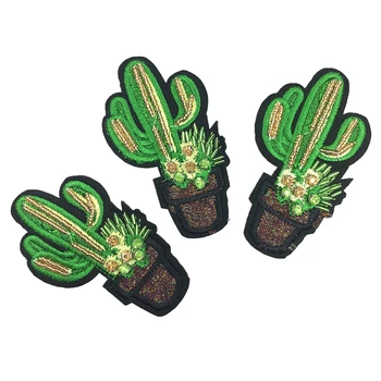 3pc Sew On Cactus Sequin Patch Flower Applique Beaded Plant Patches For Clothing Shoes Appliques Parches DIY 9x5cm AC1126-B
3pc Sew On Cactus Sequin Patch Flower Applique Beaded Plant Patches For Clothing Shoes Appliques Parches DIY 9x5cm AC1126-B