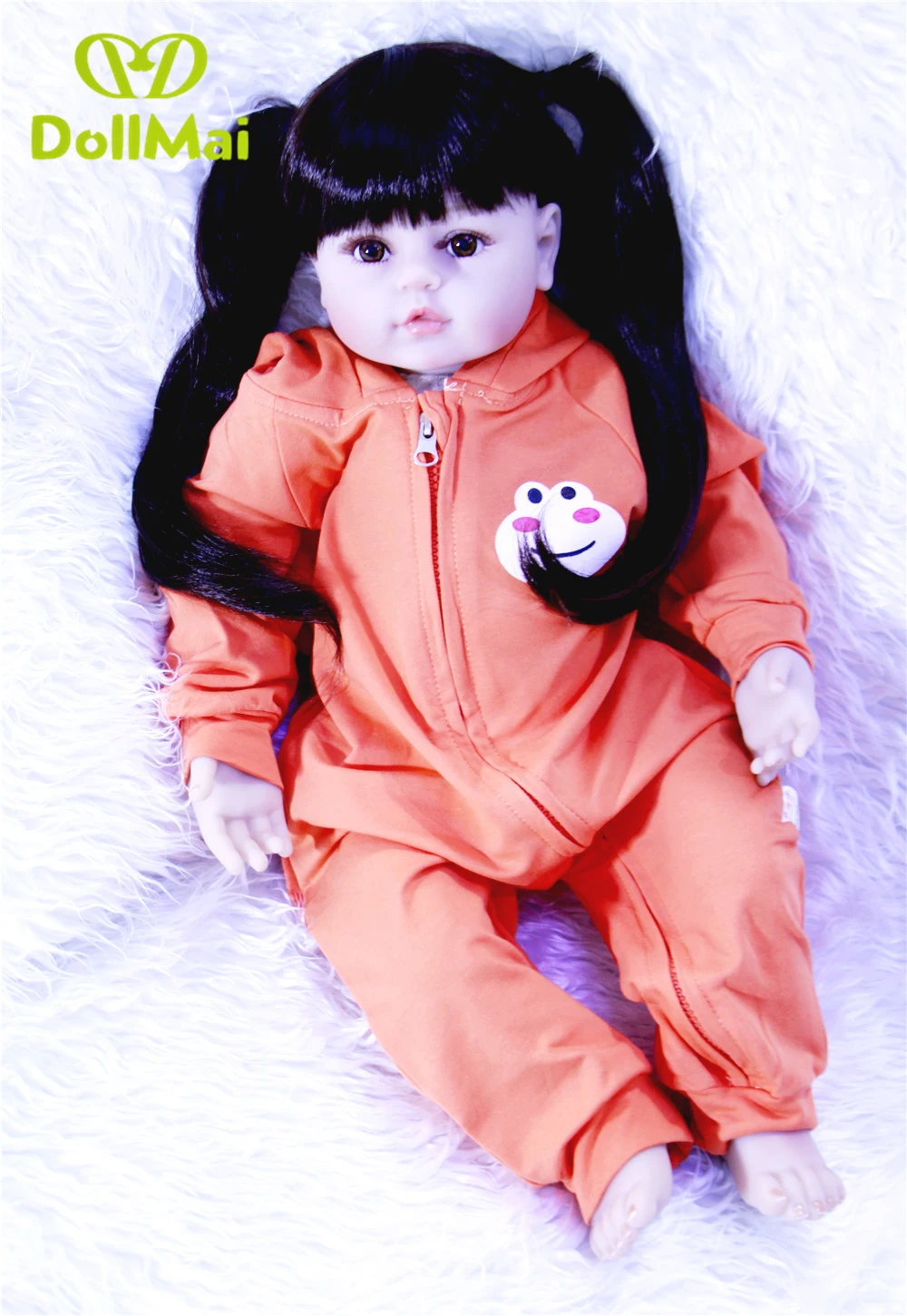 55cm soft Real touch silicone boneca bebes reborn silicone reborn toddler baby dolls kids birthday Christmas modeling dolls
55cm soft Real touch silicone boneca bebes reborn silicone reborn toddler baby dolls kids birthday Christmas modeling dolls