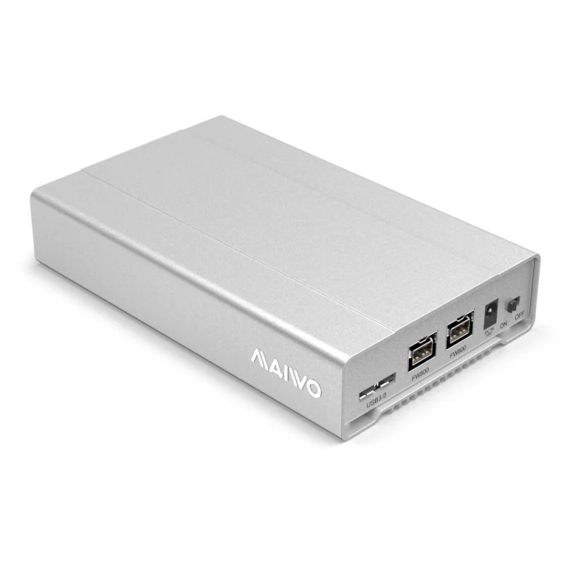Maiwo K2526u3fw Minipro 2.5 Inch External Hard Drive Enclosure Firewire 800 USB 3.0 Aluminum Solid State Drive SSD / HDD Case
Maiwo K2526u3fw Minipro 2.5 Inch External Hard Drive Enclosure Firewire 800 USB 3.0 Aluminum Solid State Drive SSD / HDD Case