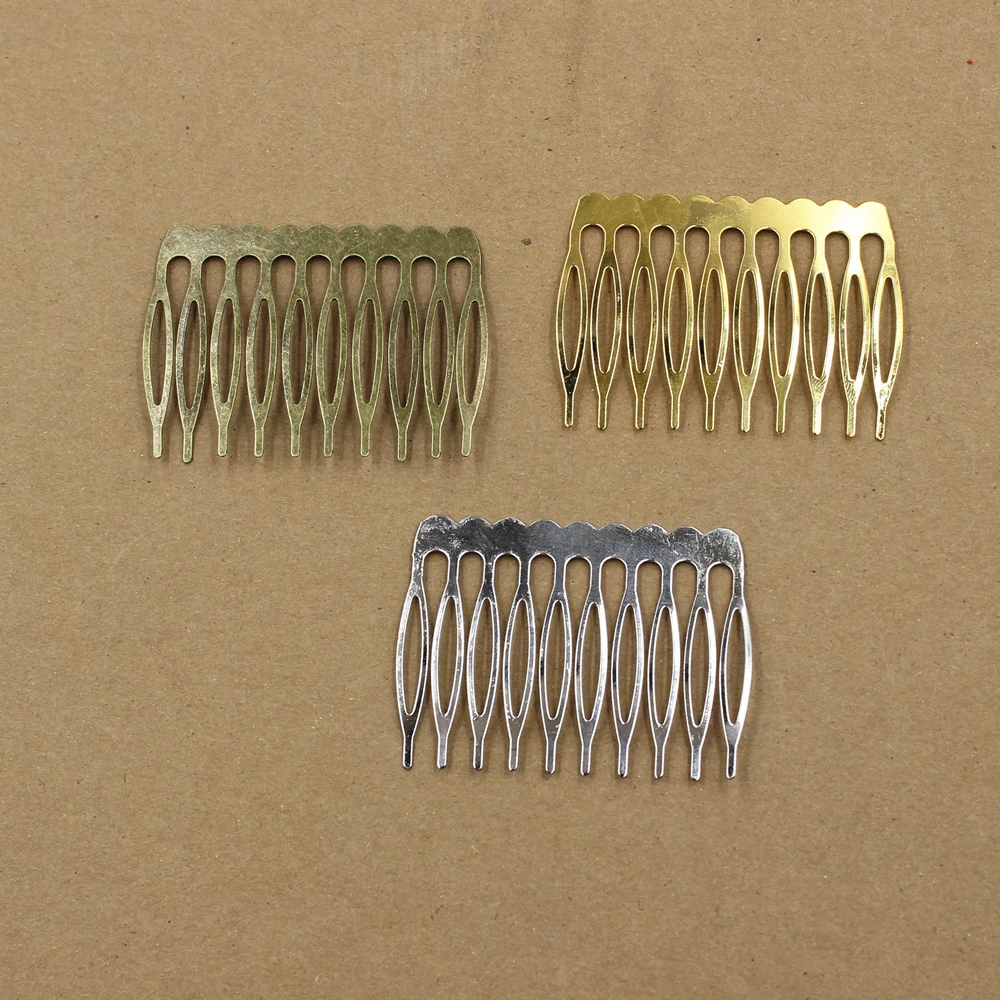 5PCS 40x25mm 10 Teeth Metal Hair Comb Claw Hairpins (Nickel/Gold/Bronze) DIY Jewelry Findings&Components
5PCS 40x25mm 10 Teeth Metal Hair Comb Claw Hairpins (Nickel/Gold/Bronze) DIY Jewelry Findings&Components