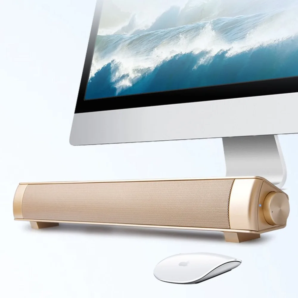 USB Chargeable Bluetooth Soundbar Subwoofer Stereo Speaker for Computer Desktop Laptop PC High Sound Performance
USB Chargeable Bluetooth Soundbar Subwoofer Stereo Speaker for Computer Desktop Laptop PC High Sound Performance