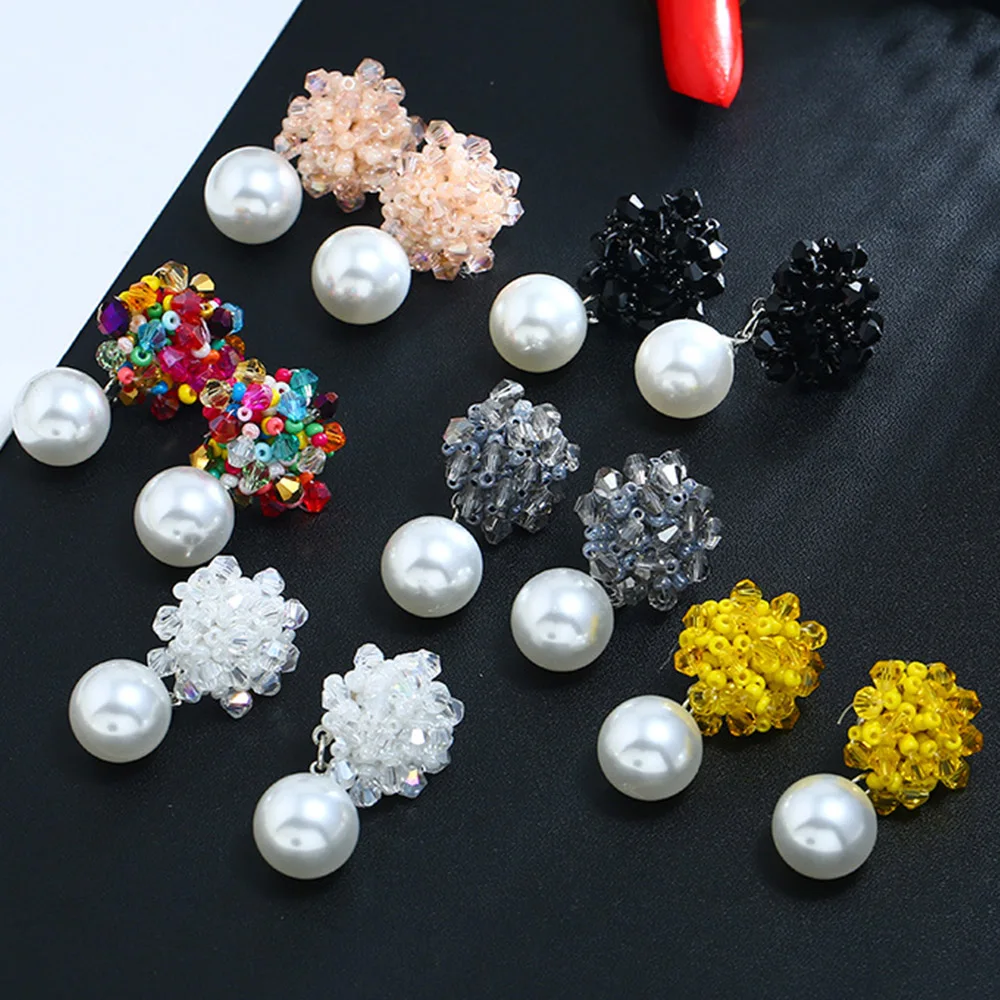 Chadestinty Bohemia Earrings Simulated Pearl Hanging Dangle Earring For Women Wedding Jewelry Pink Yellow Black Beaded Earrings
Chadestinty Bohemia Earrings Simulated Pearl Hanging Dangle Earring For Women Wedding Jewelry Pink Yellow Black Beaded Earrings