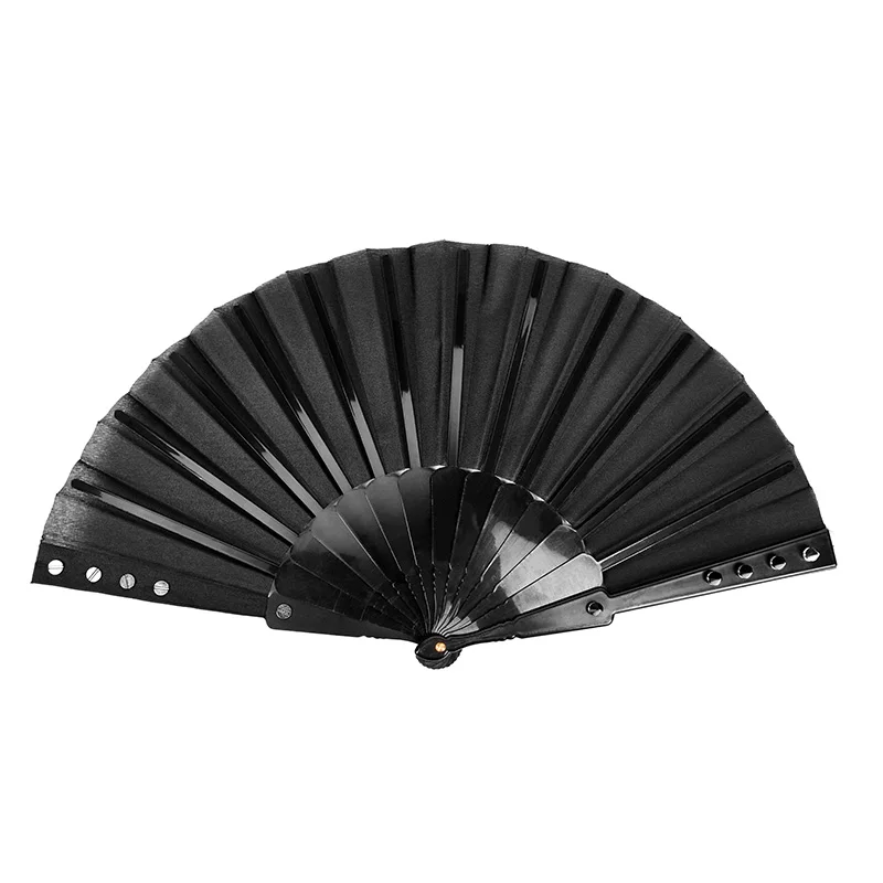 Punk Rave Women Gothic Fan Black Solid Fabric Rivet Unisex Hand Fan Cosplay Goth Performance Accessories Visual Kei
Punk Rave Women Gothic Fan Black Solid Fabric Rivet Unisex Hand Fan Cosplay Goth Performance Accessories Visual Kei