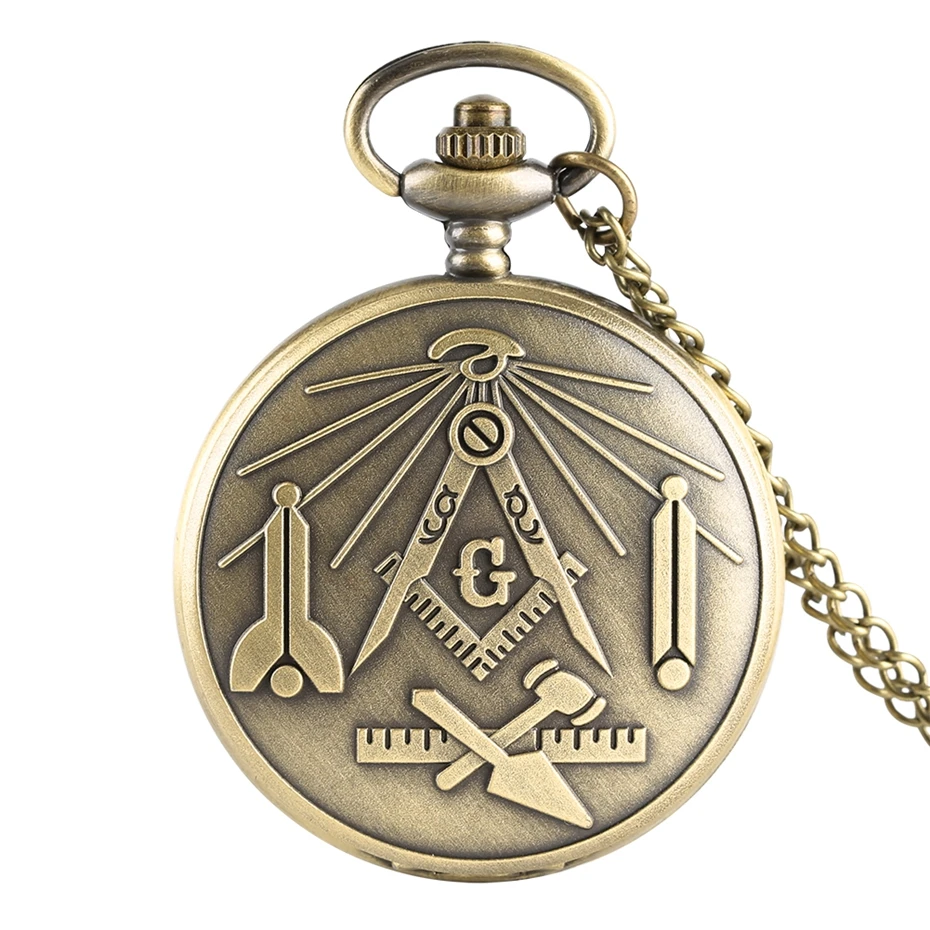 Masonic réveil portable mouvement à quartz idéal maçonniques cadeau 