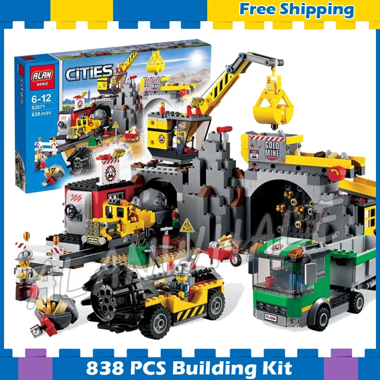 838pcs New City The Mine 02071 Model Building Blocks Assemble Gifts sets Drill Truck Crane Holiday Hobby Compatible With Lago
838pcs New City The Mine 02071 Model Building Blocks Assemble Gifts sets Drill Truck Crane Holiday Hobby Compatible With Lago