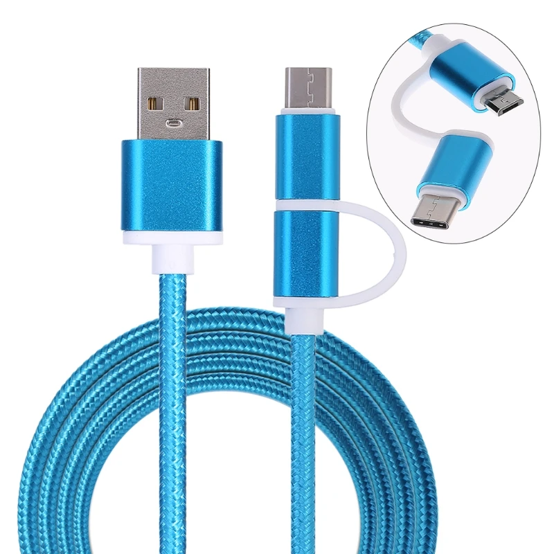 Unique 2-In-1 USB 2.0 Male To USB 3.1 Type C/Micro USB Weave Data Fast Charging Cable
Unique 2-In-1 USB 2.0 Male To USB 3.1 Type C/Micro USB Weave Data Fast Charging Cable