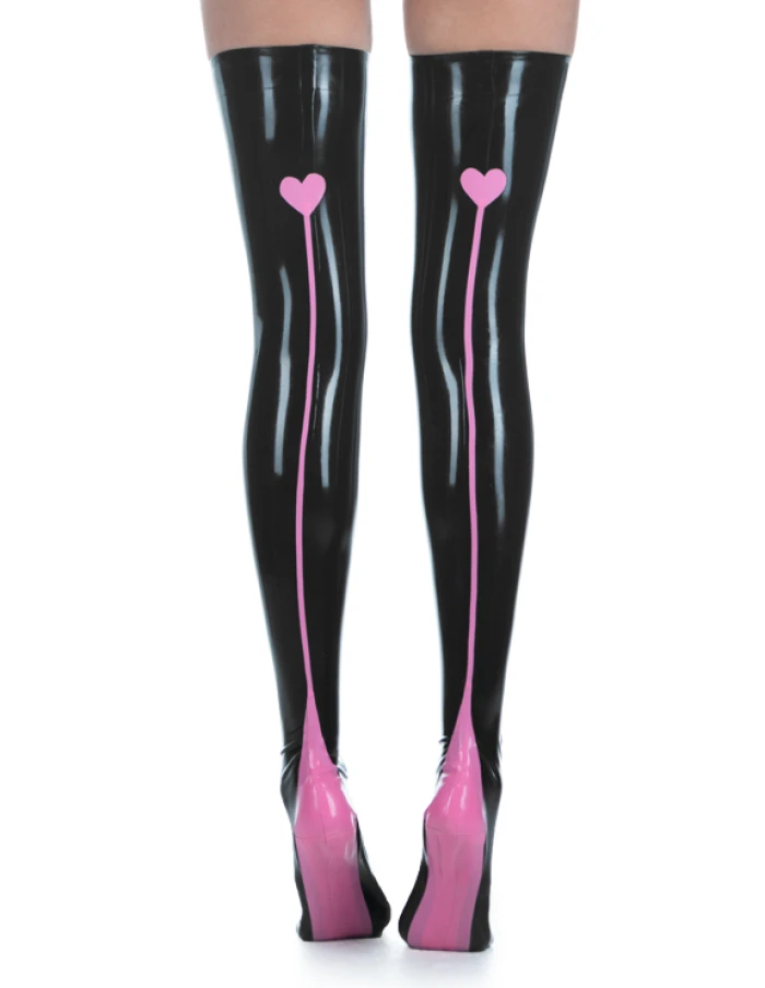 Latex Rubber Stockings Sexy High Tight Body Stocking With Contrasting Trim Color
Latex Rubber Stockings Sexy High Tight Body Stocking With Contrasting Trim Color