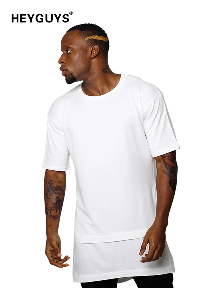 HEYGUYS 2017 hip hop t shirts men oversize t-shirts black white Fake two pieces length captain america t shirt fashion
HEYGUYS 2017 hip hop t shirts men oversize t-shirts black white Fake two pieces length captain america t shirt fashion