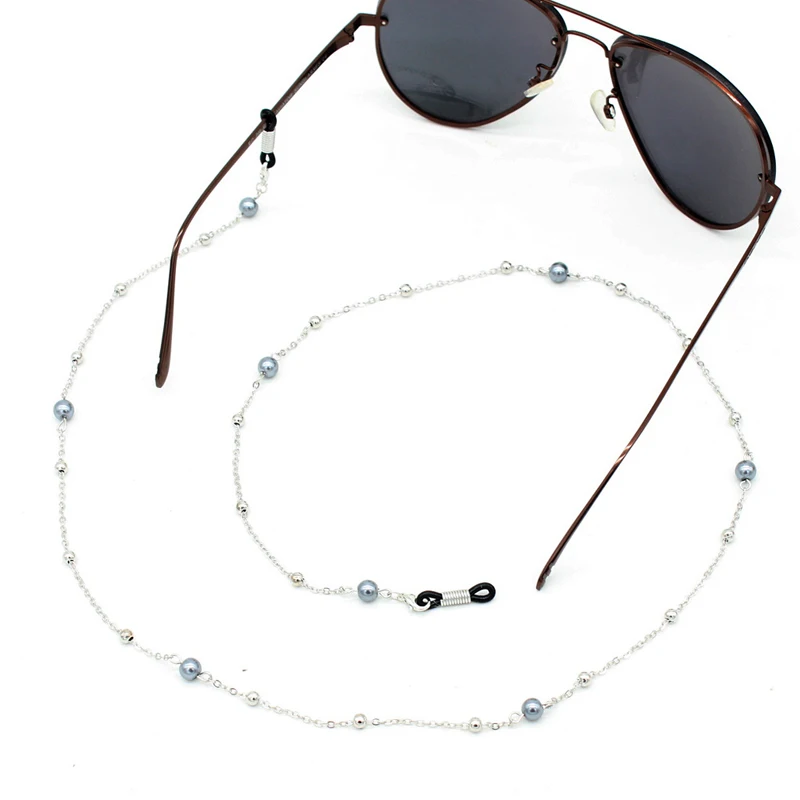 Gray Pearl Beads Link Chain Eyeglasses Chains for Reading Glasses Cord Sunglasses Strap Holder Neck Band Accessories 
Gray Pearl Beads Link Chain Eyeglasses Chains for Reading Glasses Cord Sunglasses Strap Holder Neck Band Accessories