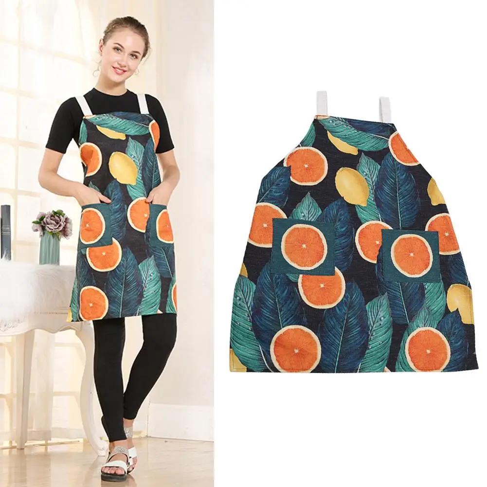 1Pc Fashion Lemon Orange Leaf Cotton Linen Sleeveless Pockets Cooking Protective Apron New
1Pc Fashion Lemon Orange Leaf Cotton Linen Sleeveless Pockets Cooking Protective Apron New