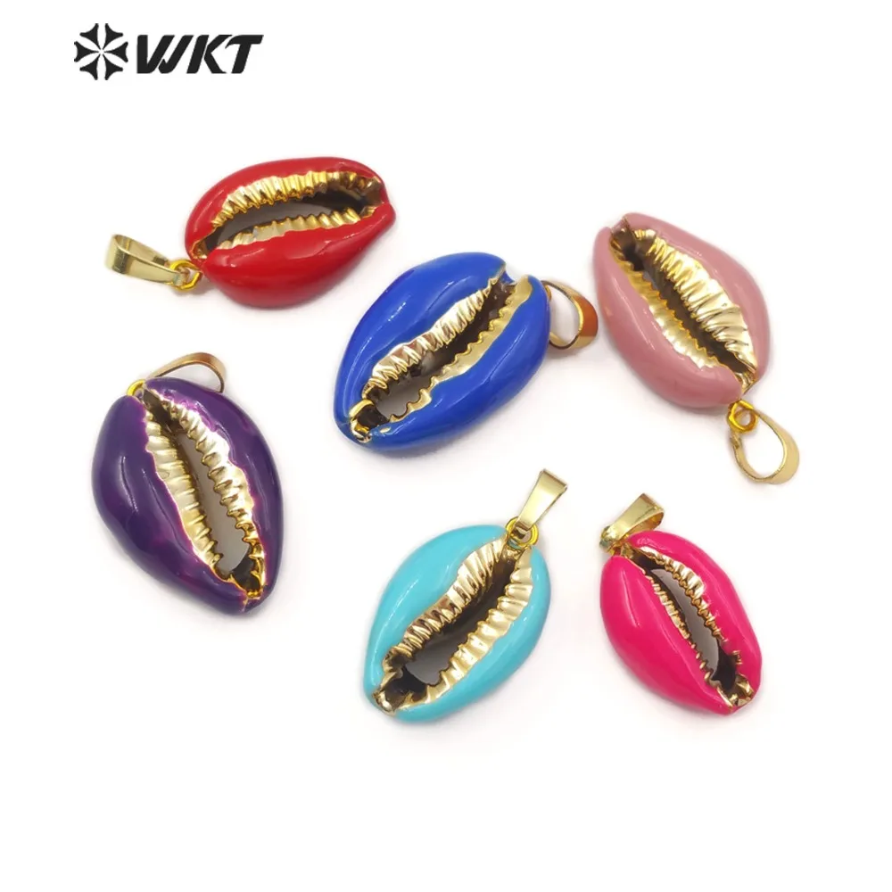 WT-JP122 Cowry Jewelry Wholesale Cowrie Pendant Shell With Resin Oil Process Colorful Gold Pendant For Women Shell Necklace
WT-JP122 Cowry Jewelry Wholesale Cowrie Pendant Shell With Resin Oil Process Colorful Gold Pendant For Women Shell Necklace