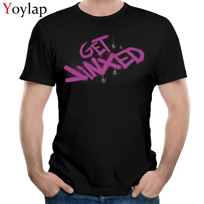 Discount Family T Shirt Short Sleeve Pure Cotton Get Jinxed Round Collar Student Tops T Shirt Customized Summer Fall Tee-Shirt black