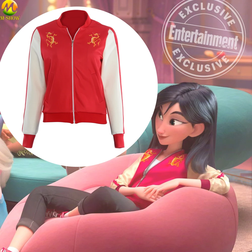 Wreck It Ralph 2 Princess Mulan Jacket Ralph Breaks The Internet Mulan Dragon Cosplay Coat Halloween Women Cosplay Coat
Wreck It Ralph 2 Princess Mulan Jacket Ralph Breaks The Internet Mulan Dragon Cosplay Coat Halloween Women Cosplay Coat