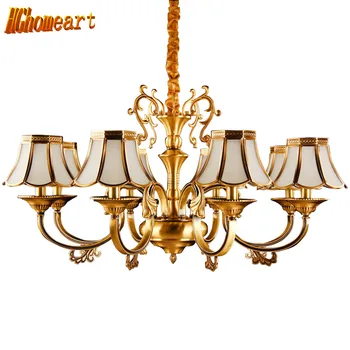 HGhomeart Chandelier European-style copper chandelier living room chandelier lighting bedroom restaurant retro chandelier
HGhomeart Chandelier European-style copper chandelier living room chandelier lighting bedroom restaurant retro chandelier