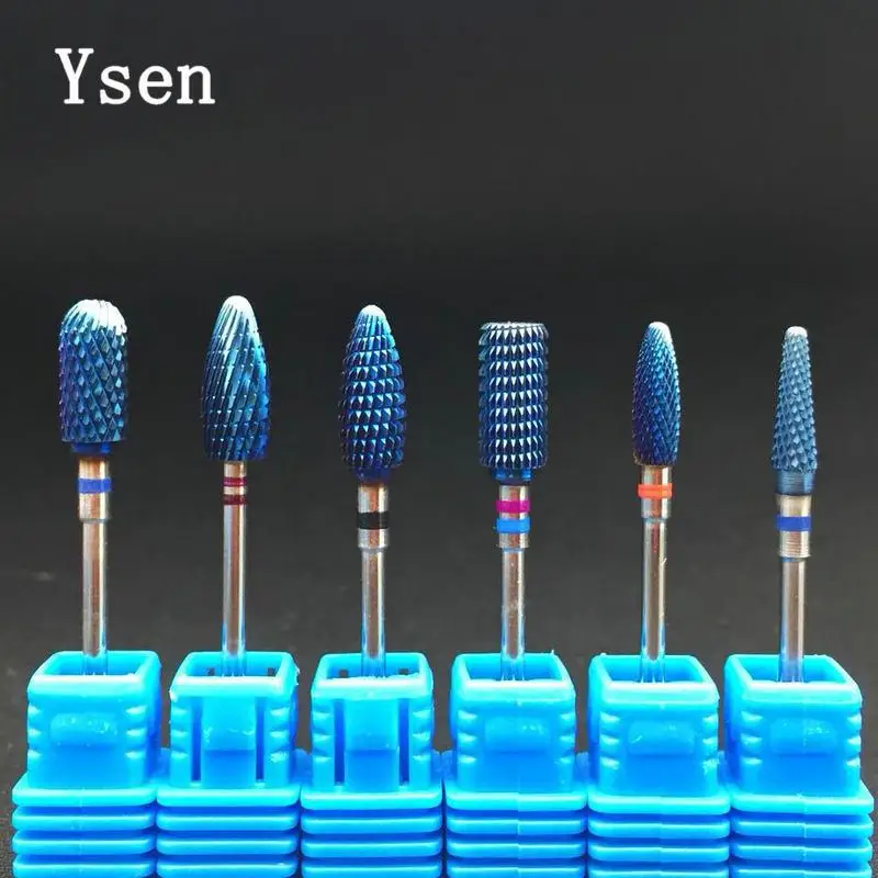 6 Type Blue Tungsten Carbide Burrs Nano Coating Nail Drill Bit Metal Bits For Manicure Nail Drill Accessories Nail Mills
6 Type Blue Tungsten Carbide Burrs Nano Coating Nail Drill Bit Metal Bits For Manicure Nail Drill Accessories Nail Mills